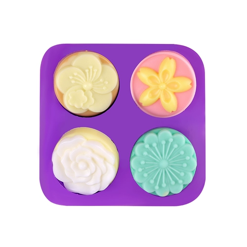 百罗 Мыло ручной работы, силиконовая форма на четыре сезона, «сделай сам», в цветочек