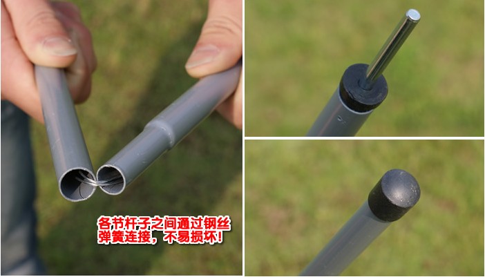 Lều ngoài trời tán phụ kiện lều cực kính thiên văn lều cực siêu lớn bóng râm tán hỗ trợ thanh mạ kẽm lều hội chợ