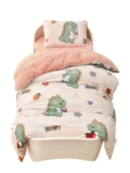 Одеяло для детского сада, демисезонный детский коралловый утепленный комплект для младенца для кровати, 3 предмета, постельные принадлежности