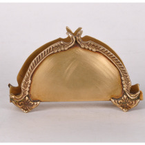 India imported brass paper towel rack High-end cafe hotel table with paper towel seat Nordic simple paper towel clip