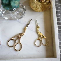 Nordic Golden Animal Made Art Scissors Minimalist Design Office Home Stainless Steel Scissors