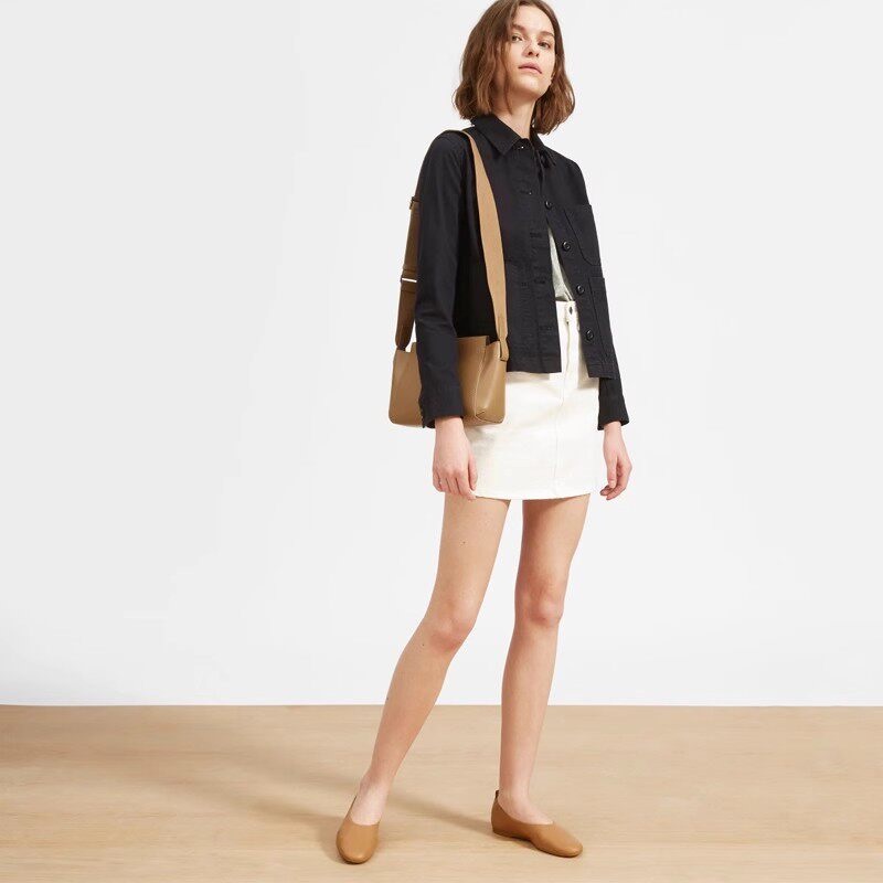 Spring and Summer Mini Cowhide Everlane Genuine Leather Missanti Blogger Form Shoulder Crossbody Bag