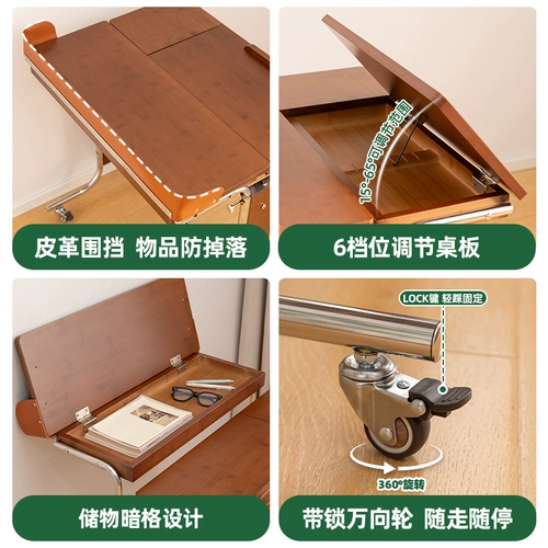 Компьютерный стол, спальня, бытовой, передвижной подъемный стол, небольшой письменный стол для квартиры, комбинация прикроватной тумбочки и стула, многофункциональный верстак