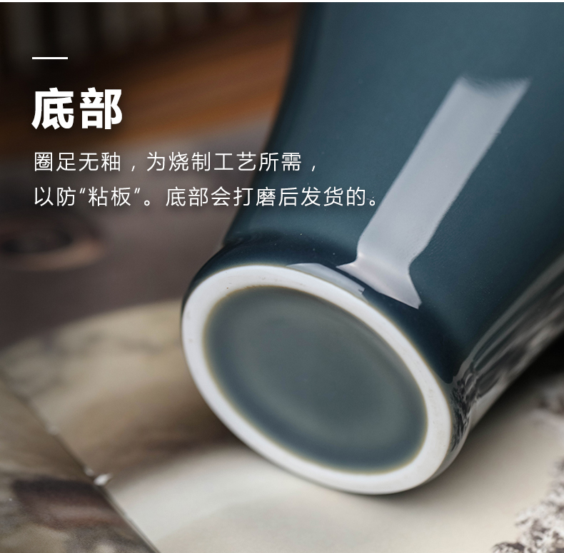 The New Chinese jingdezhen ceramic vase furnishing articles flower arranging creative contracted sitting room water flowers, tea table desktop decoration