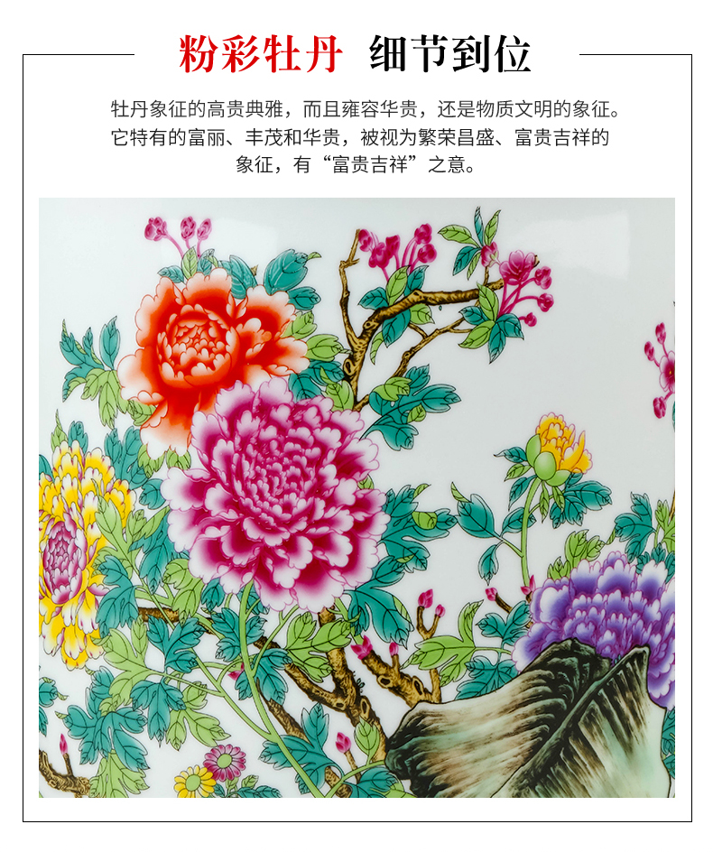 Jingdezhen ceramics antique vase pastel furnishing articles of Chinese style adornment home office desktop painting and calligraphy quiver