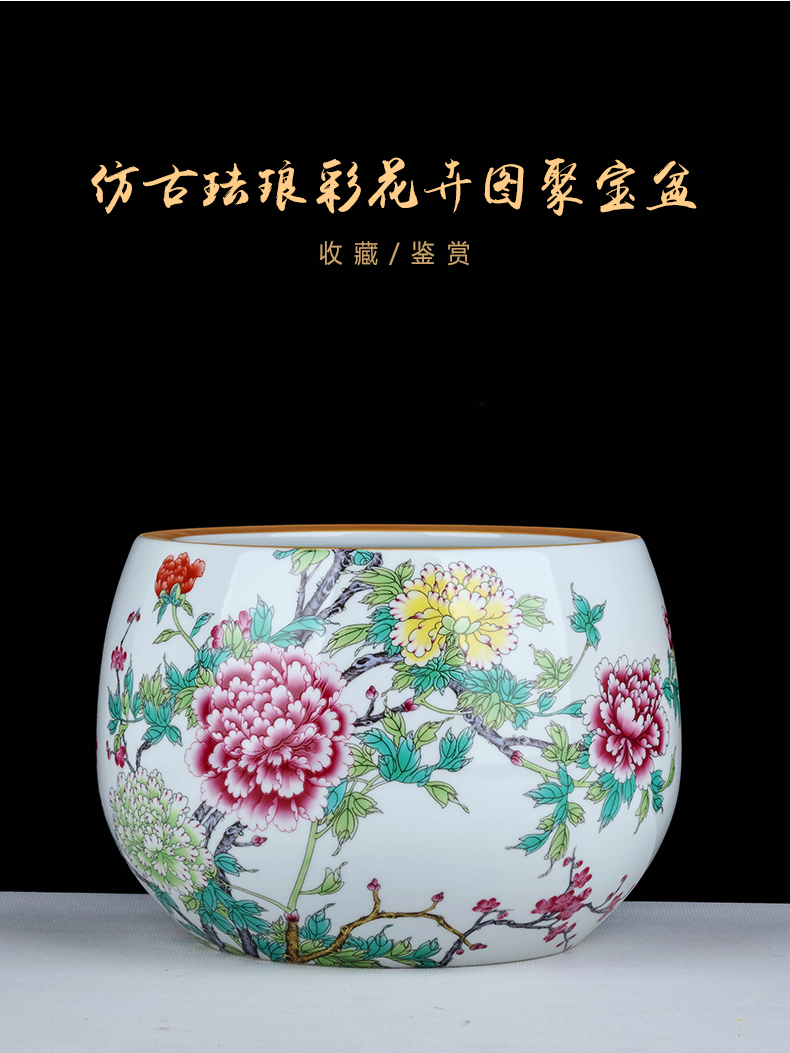 Jingdezhen ceramic lucky cornucopia desktop office sitting room decorates porch and exquisite handicraft furnishing articles