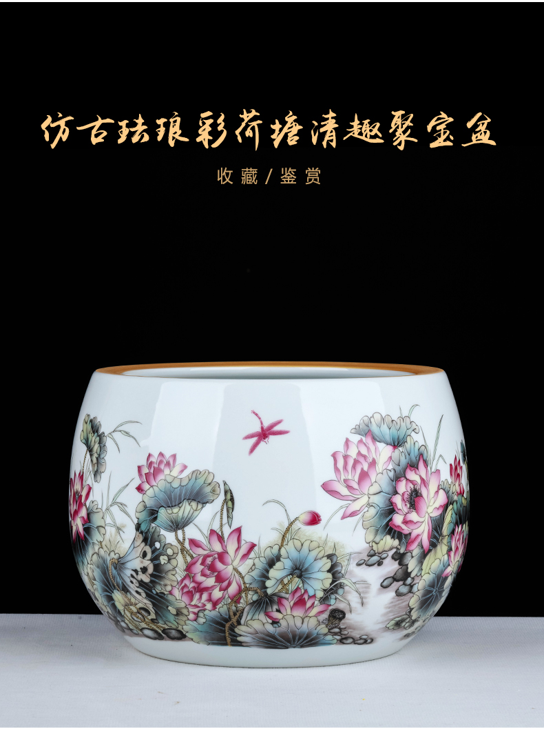 Jingdezhen ceramic lucky cornucopia desktop office sitting room decorates porch and exquisite handicraft furnishing articles