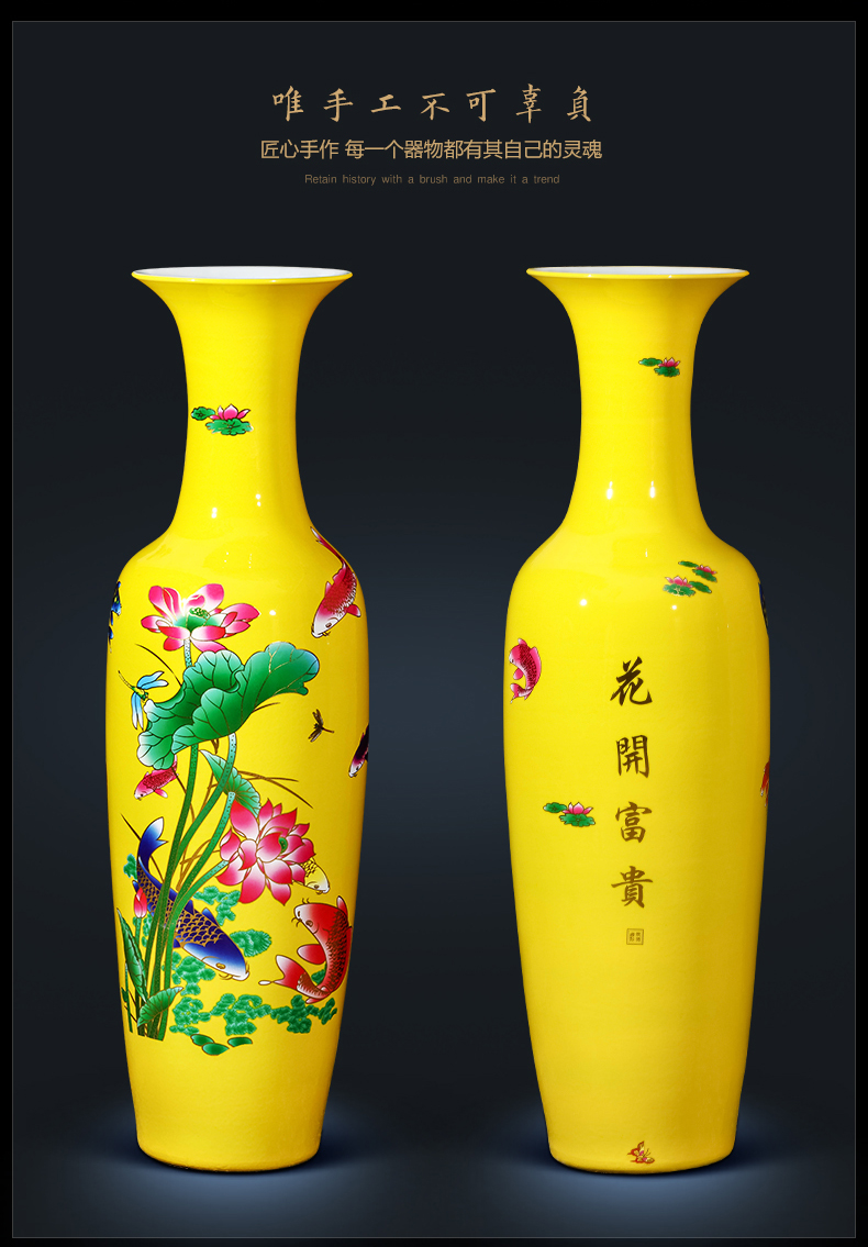 Jingdezhen ceramics for years more Chinese landing large vases, the sitting room porch hotel opening gifts furnishing articles