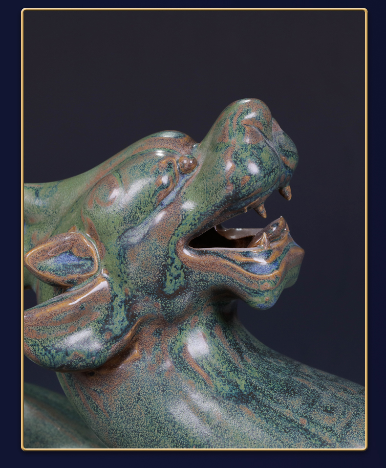 Jingdezhen porcelain in plutus the accumulate its porcelain the mythical wild animal furnishing articles ceramics handicraft shops sitting room adornment of the study