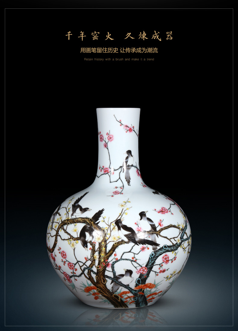 Jingdezhen ceramics imitation the qing qianlong pastel twelve celestial vase archaize of Chinese style household act the role ofing is tasted furnishing articles