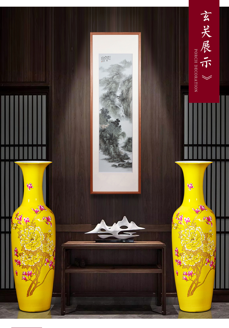 Jingdezhen ceramics demand landing a large vase of new Chinese style hotel sitting room porch housewarming gift furnishing articles