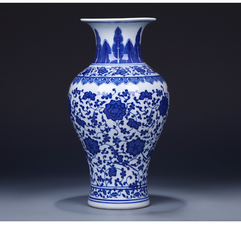 Limited  seconds kill jingdezhen ceramic vases, flower arranging furnishing articles sitting room adornment of Chinese style arts and crafts