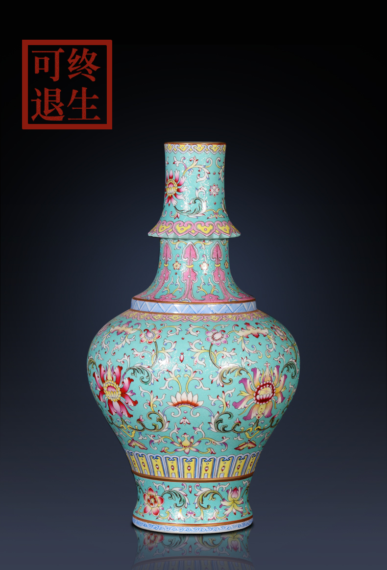 Weekly update solitary 16 (their weight.this imitation the qing qianlong auction collection jack ceramic vases, furnishing articles