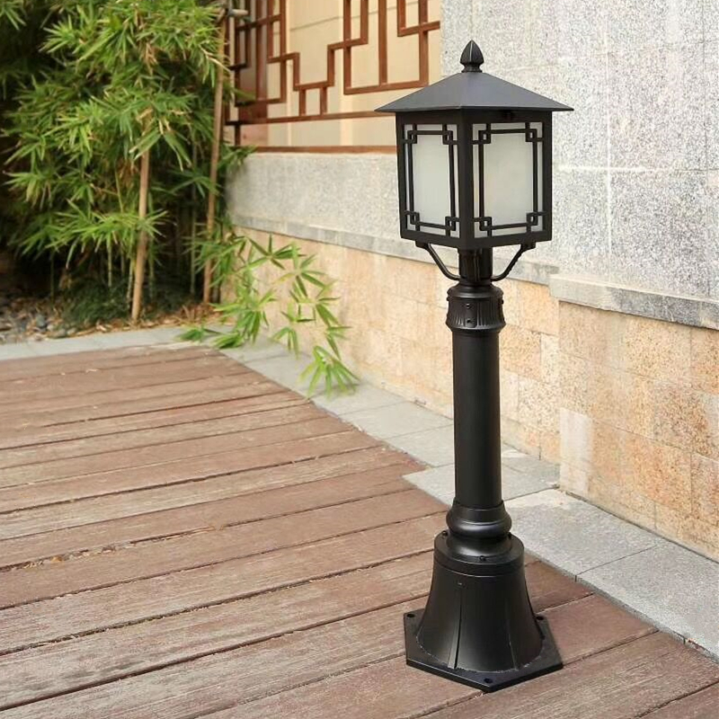 Chinese style outdoor rural villas Garden Community garden Courtyard Grass Buried Light Outdoor Aisle Waterproof Landscape Straw Terrace Lamp