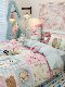 Cute Puppy Four-Piece Set 100% Pure Cotton Bed Sheet Duvet Cover Student Dormitory Single Bed Three-Piece Set 3