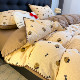 Class a Four-Piece Set Pure Cotton Shell-Edged Duvet Cover 2026 New Style Bed Sheet Student Dormitory Single Three-Piece Set 4