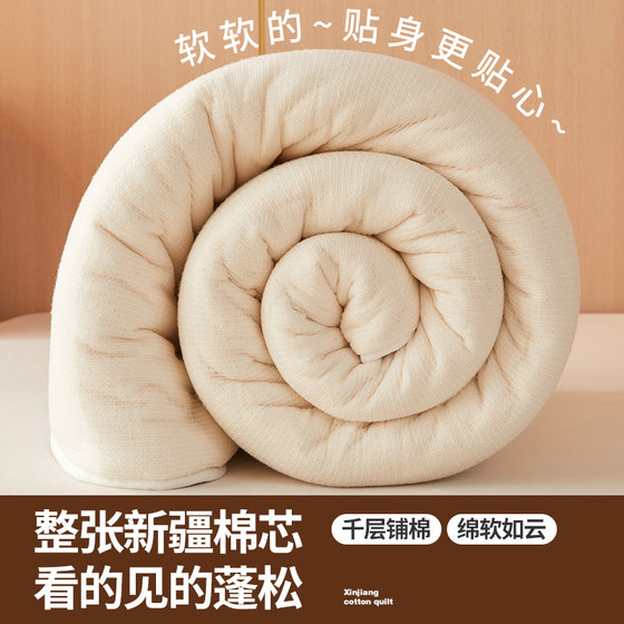 Xinjiang Cotton Quilt, Winter Air-Conditioned Quilt, Summer Cooling Quilt, Double Spring/Autumn/Winter Quilt, Single Student Dormitory Quilt Core