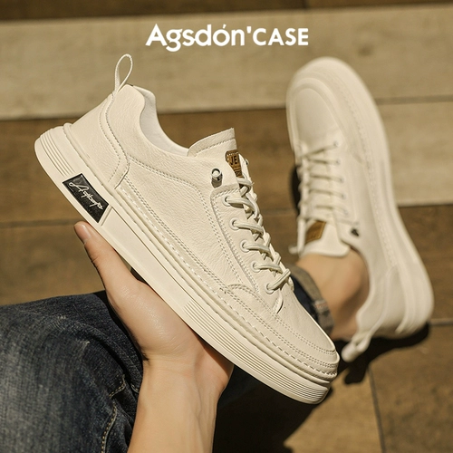 Мужская летняя белая обувь, спортивные туфли для кожаной обуви, кроссовки для отдыха, мягкая подошва