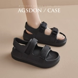 Сандалии, летняя обувь, слайдеры на платформе на липучке, спортивные пляжные тапочки