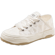 Augushiden New Chinese Style White Shoes for Women 2024 New Hot Style Summer Thin Thick Soled Versatile Casual Canvas Shoes