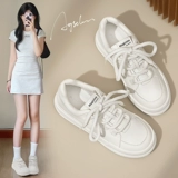 Летняя высокая белая обувь на платформе, универсальная спортивная спортивная обувь, кроссовки