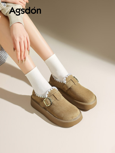 Augushiden thick-soled Birkenstock shoes for women 2026 new spring super hot all-inclusive single shoes one-step giant good-looking shoes