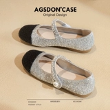 [Нет возврата, нет обмена] Одиночные женские туфли, весна и осень 2024, новый стиль, маленькие кожаные туфли Mary Jane Love, сабо, верхние сандалии