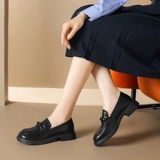 Лоферы, обувь на платформе, универсальные туфли в английском стиле для кожаной обуви, тренд сезона, французский стиль