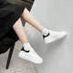 Leather white shoes women's 2022 summer new platform women's shoes thick-soled all-match sneakers autumn casual sports shoes summer