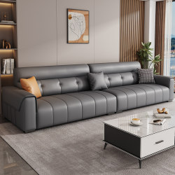 Fabric Sofa Living Room 2025 New arrival Straight Row Small Apartment Minimalist Modern Accessible Luxury Technology Cloth Furniture for Three or Four Persons
