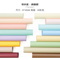 Small Macaron Pure Color Paper Waterproof Flowers Wrapping Paper Oya Paper Rose Bouquet Bags Floral Paper Diy Floral Materials