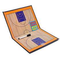 Zhenxuan Basketball Portable Coach Tactics Board Supplies Command Board Game Training Magnetic Erasable Foldable Book