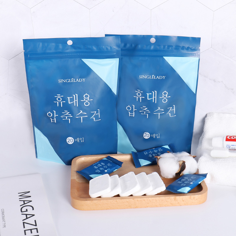 Large size pure cotton beauty towel disposable compressed towel travel portable business trip towel face towel cleansing square towel