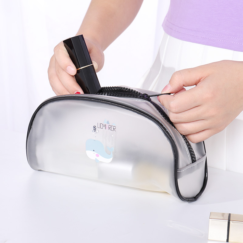 Large Capacity Travel Transparent Makeup Bag Portable Waterproof Ins Nets Red Cosmetics Containing Bag Wash Bag Lady Trumpet-Taobao