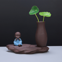 Creative ornaments Handmade small flower ornaments Four children hydroponic flower arrangement vase Home office living room ornaments