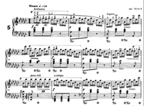 Chopin piano work op 10 no 5 piano music HD score can help find the score