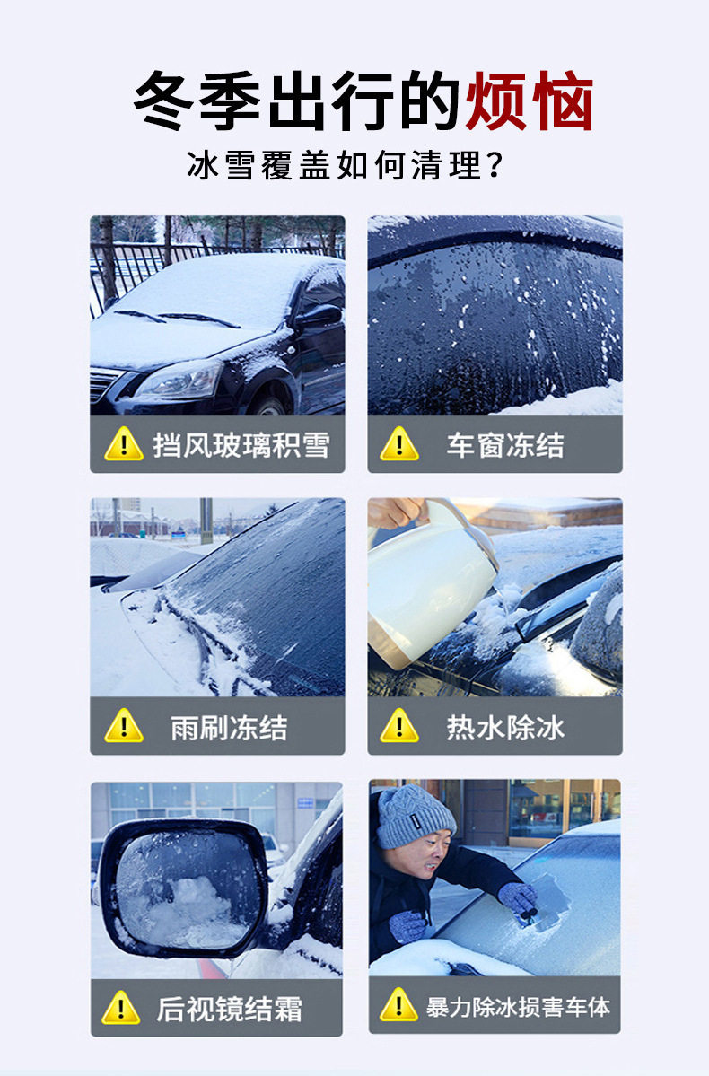 Автомобиль с агент агентов, вывоз снега/обледенения  到手3瓶冬季汽车玻璃除冰剂汽车专用除霜喷雾剂化雪剂除霜融雪剂 No brand