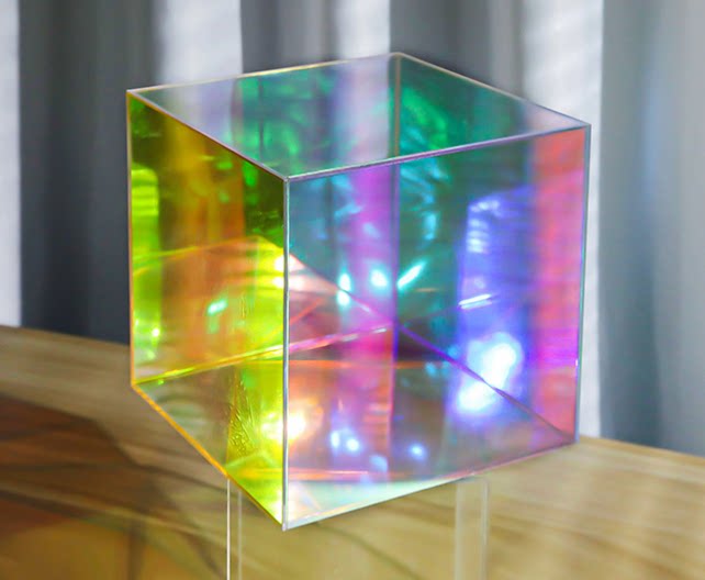 Custom colorful color acrylic plate display box dustproof model Jewelry storage box Plexiglass plate