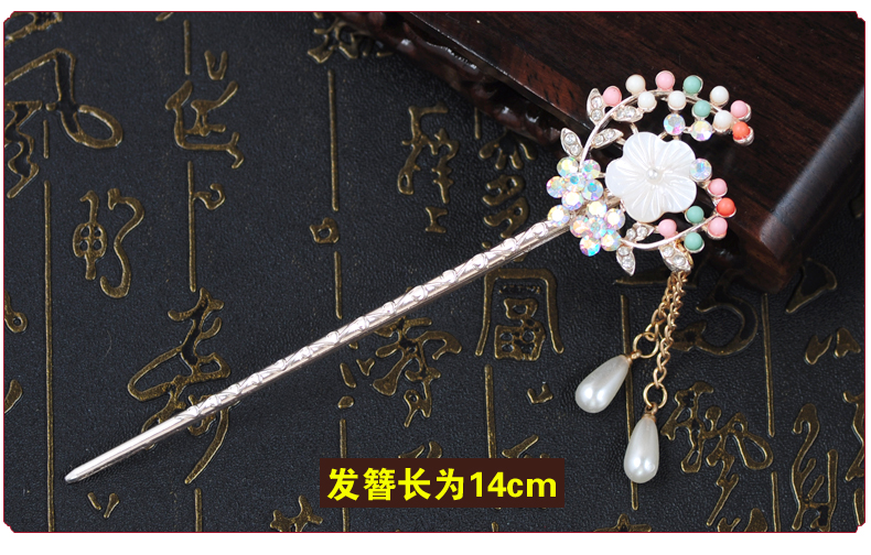 Phong cách cổ xưa Đồ trang sức cổ xưa Cô gái hoang dã vương miện tua rua bước rocking Han quần áo món ăn phụ kiện tóc Bianhua bọ cạp phụ kiện tóc