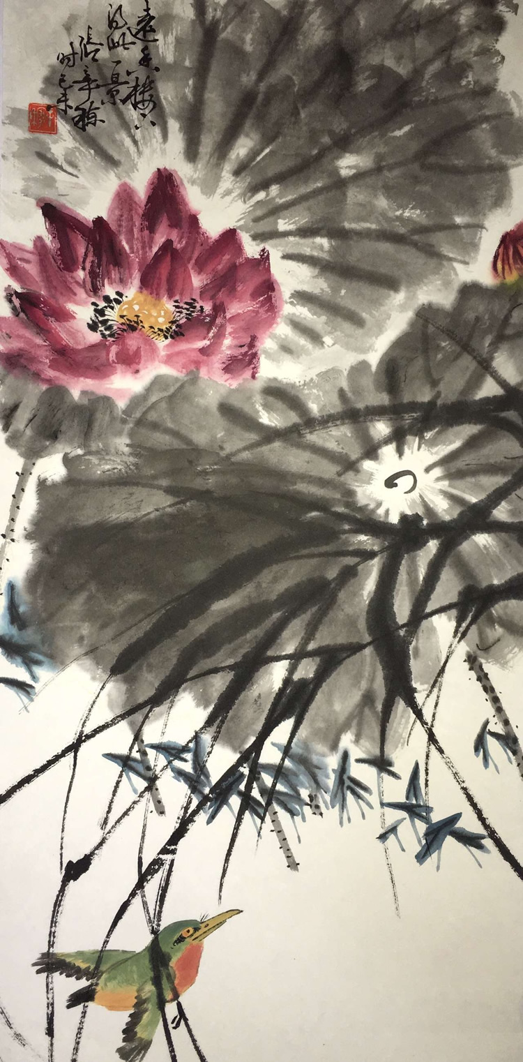 Zhang Xin Flowers Bird Boutique Famous by Celebrity Handwriting Calligraphy and Authentic Play of Painting and Painting Pack Old Collection Old Painting Hot Selling