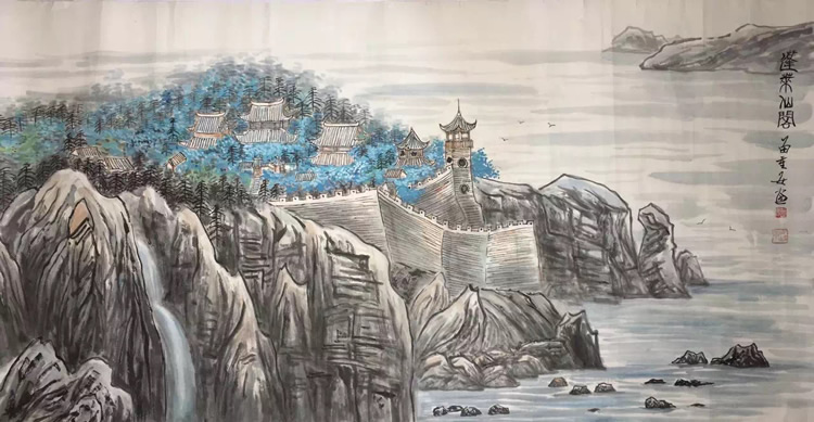 Famous calligraphy and painting collection Miao Amponi Xian Penthouse Handwritten and Celebrity Ancient Play Calligraphy And Painting Boutique Promotion