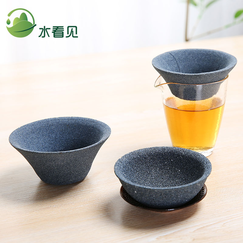Household non-porous alumina ore ceramic tea leak tea filter tea brewer funnel tea filter tea filter accessories