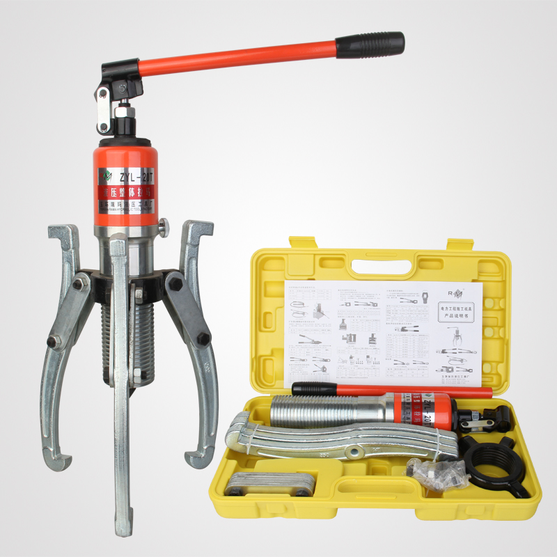 Integral reinforced integrated hydraulic puller three-claw bearing puller manual mechanical tool removal top puller