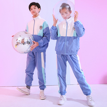 Primary and middle school class class long sleeve sports suit childrens school uniforms spring and autumn clothes kindergarten garden clothes teachers work clothes