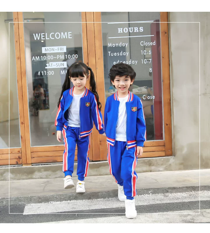 Mùa xuân và mùa thu Mẫu giáo mới dành cho vườn mẫu giáo Bộ đồng phục trường tiểu học và trung học cơ sở phục vụ lớp thể thao và giải trí - Đồng phục trường học / tùy chỉnh thực hiện