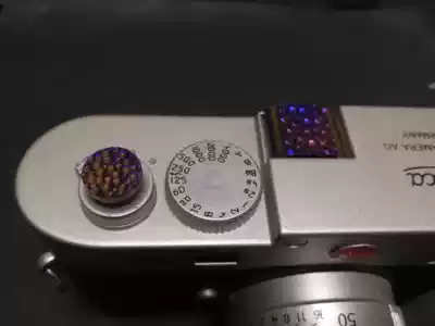 Titanium alloy roasted blue for Leica Panasonic Fuji Pentax Hassa Olympus shutter button adhesive