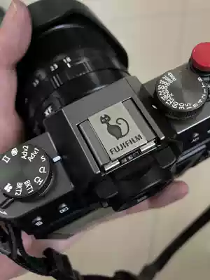 Creative titanium alloy custom adapted to Fuji xta12300 50r medium frame micro monocular camera camera hot shoe protective cover