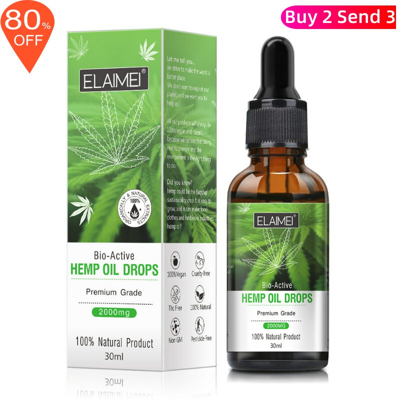 essentitial oeil HEMP OIL relieves and imores sleep