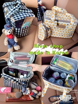 Updated in May Korean insulated cool and refrigerated outdoor picnic bag square handheld multi-purpose storage handbag