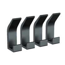 Dinggu black wall-mounted single hook small hook bathroom wall clothes hook bathroom towel hook clothes hook without punching